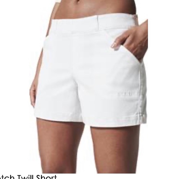 SPANX Pants - Spanx Brand Women's White Casual 4” Twill Shorts Size M NWOT